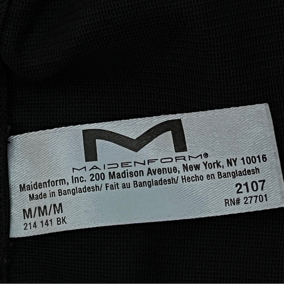 Maidenform Hi-Waist Boyshort Shapewear Women’s M Black Firm Control - Picture 4 of 7